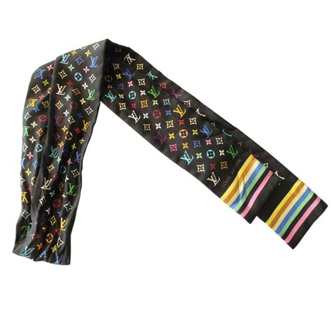 louis vuitton black monogram scarf|louis vuitton twilly scarf.